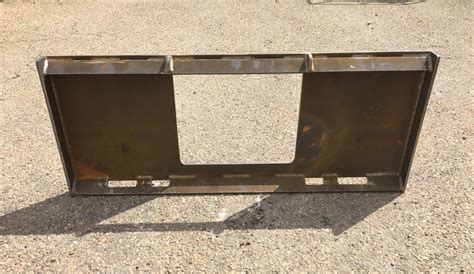 blank skid steer plate|skid steer quick attach plate.